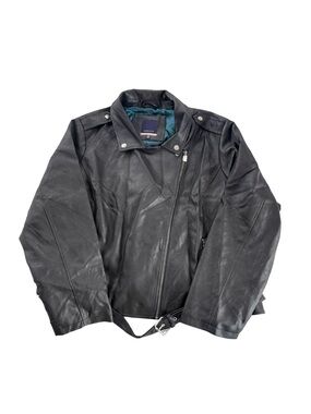 ModCloth Plus Size Vegan Leather Moto Jacket 4X